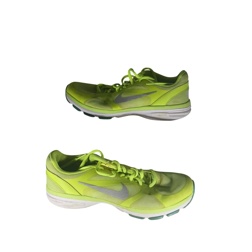 Nike Dual Fusion‎ TR 7 Neon Yellow Volt Silver Cross Training Shoes 580379-700